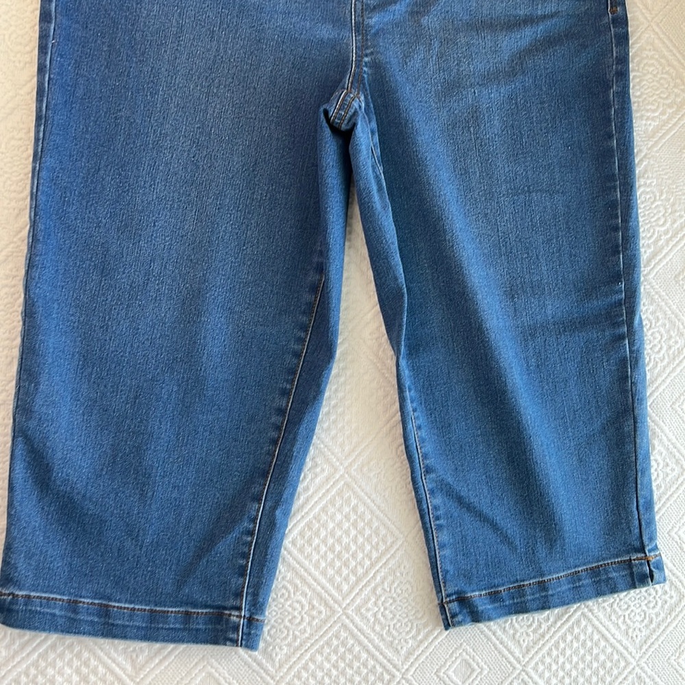Time and Tru M(8-10) Capri Denim Pants - Picture 7 of 10